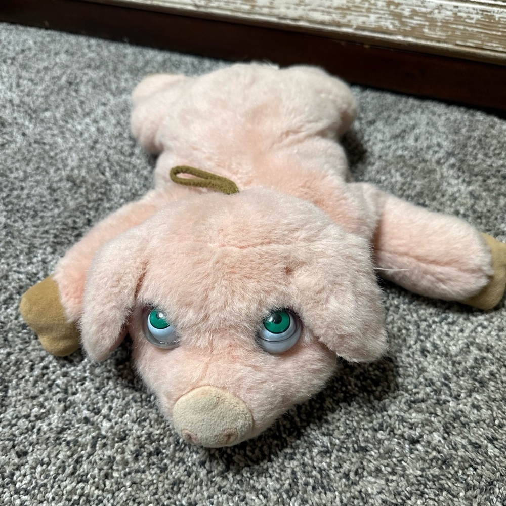 Walmart Googly-Eyed Pink Pig‎ Puppet Plush